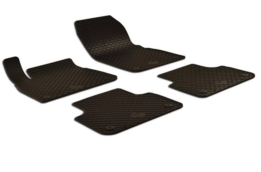 Floor Mat Set - Front and Rear (All-Weather) (Black)